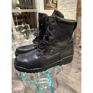 NWT Rocky 1st Med Waterproof Leather Work Combat Boots Size‎ 8M Black 911250